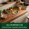 Phore Tempered Glass Cutting Board for Kitchen, Dishwasher Safe, Clear