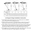 Hxchen 100N/22 lb Hydraulic Support Cabinet Hinge, Soft Close Lid