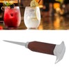 Ice Pick Stainless Steel Ice Pick with Wood Handle Bartender