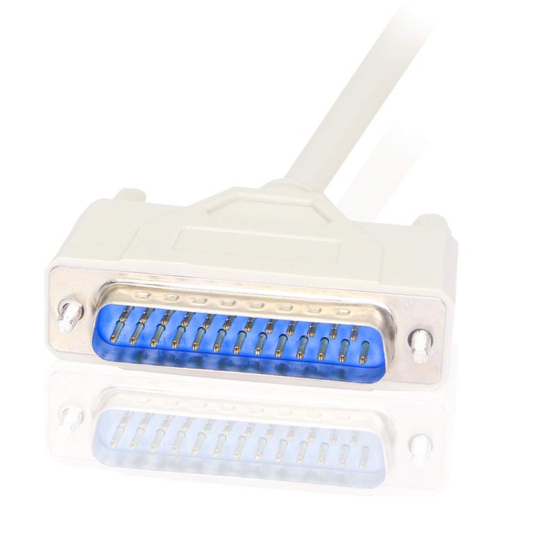 1.5m parallel DB25 male printer cable for connecting a computer