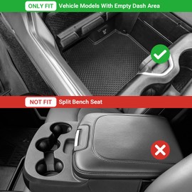 Center Console Storage Drawer Compatible with Dodge 2019-2026 RAM 1500 2500 3500 Interior Accessories Silicone Material Storage Box Insert Organizer Tray (Only Fit Models with Cubby)