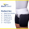 Brace Direct Groin Hernia Support Belt - Inguinal and Sports