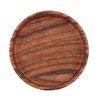 Lifeswonderful - 4x Rubber Base Dark Wood Effect Castor Cups