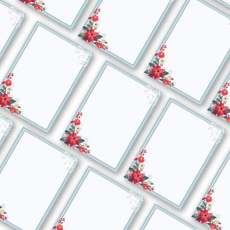 Notepads, writing pads autumn branches DIN A6 format A6