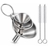Stainless Steel Funnel Set for Bottle & Jar Filling –
