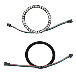 Geekstory 2PCS 35Bits WS2812 5050 RGB LED Ring Lamp Light Stage Light with Integrated Full Color RGB Ring Drivers for Arduino Raspberry Pi ESP32