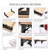 Quanerba Pack of 2 Folding Shelf Brackets 10in (Max Load