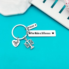 Xiahuyu Lawyer Gifts Keychain Attorneys Gifts Scales of Justice Gift You Make A Difference Keychain Gift for Lawyer Graduation Law School Student Gift Christmas Birthday Appreciation Gifts for Lawyer