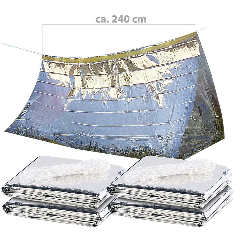 Semptec Urban Survival Technology Universal Tent: Set of 4 Emergency