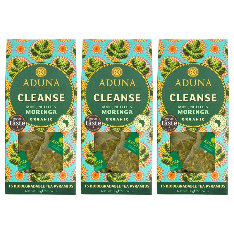 Aduna Organic African Super-Tea, Mint, Nettle and Moringa Tea, 34