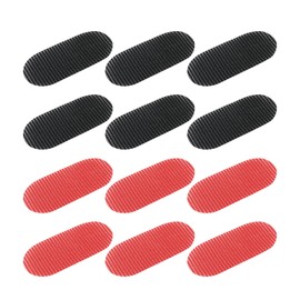 Pack of 12 Hair Fixing Stickers, Stickers for Broken Hair, Hair Clips for Pony Hairstyle, Hair Separator, Hair Styling Stickers, Hair Cutting Tools, Hairdressing Accessories (Black, Red)