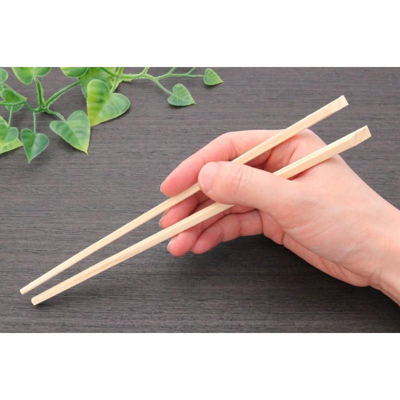 吉井商事 日本製 桧 元禄 天削 割り箸 21cm 100膳 ポリ入 懐石