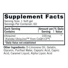 Kirkman Coq10 Ubiquinol 100 Mg, 6 Ud