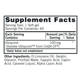 Kirkman Coq10 Ubiquinol 100 Mg, 6 Ud