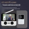 Splenssy M16 Video Doorbell with Screen, Wireless Home Surveillance Doorbell,