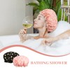 2 Packs Shower Cap Elastic Band Waterproof Bath Caps Double