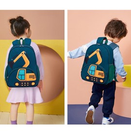 LOIDOU Children's Backpack Boys Children's Backpack Daypack Preschool Backpack Nursery Bag School Backpack for School Nursery, Vehicle blue, Classic