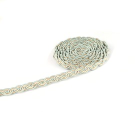 BEL AVENIR Braid Trim, 3/8 inch 10 Yards Fabric Trim, Polyester Fringe Trim for Sewing and Crafting, Costume DIY Crafts Home Decorative(Mix Blue)