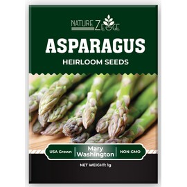 Asparagus Seeds for Planting, 50 Mary Washington Garden Vegetable Seeds, Heirloom Variety, Open Pollinated, Non-GMO