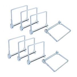 Pack of 8 One Cotter Pin Locking Pin Stainless Steel Rectangle Carbon Steel Galvanised Cotter Pins Safety Bolts Top Link Bolt for Farm Trailers Lawn Garden