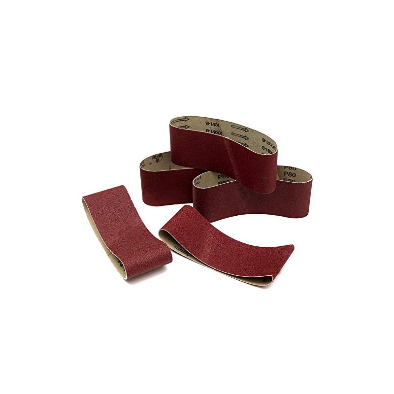 5X Sanding Belts 75 x 533mm Sanding Belts Set for