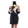 6316-Penguin-XXL Just Love Critter Robe / Robes for Women, Penguin