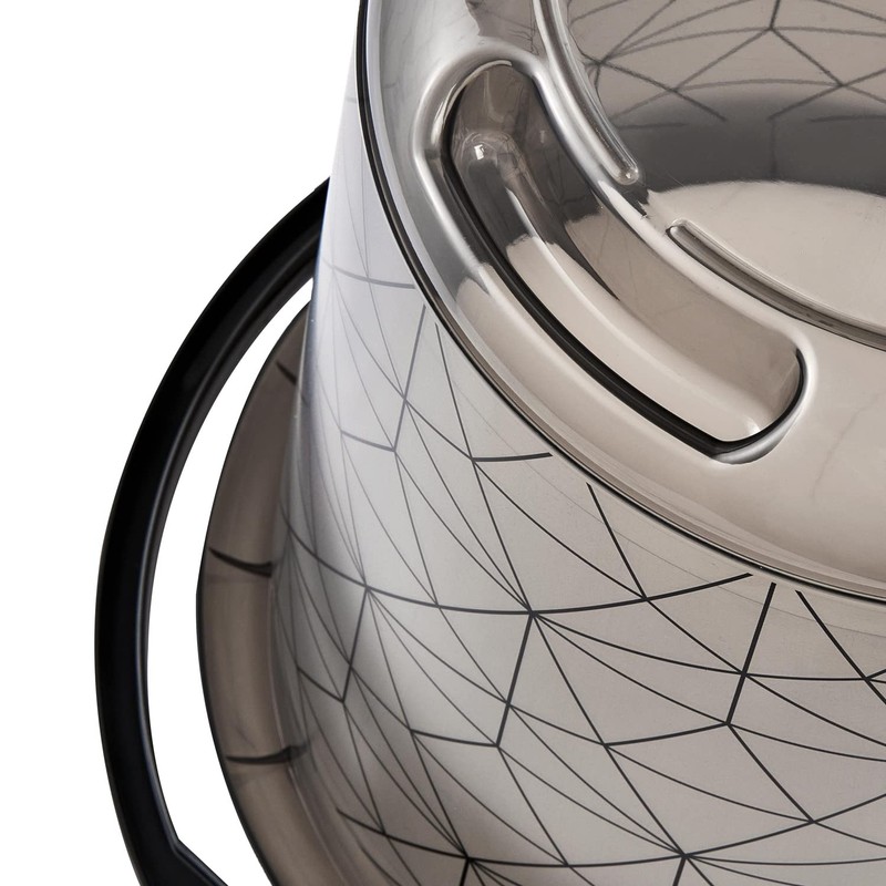 keeeper 10L Ilvie Polygon Crystal Grey Bucket with Integrated Measuring