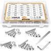 VIGRUE 1,760PCS Screws Bolts Nuts Washers Hardware Assortment Kit (28