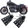 Motorcycle Rear Side License Plate Bracket Holder with LED Light