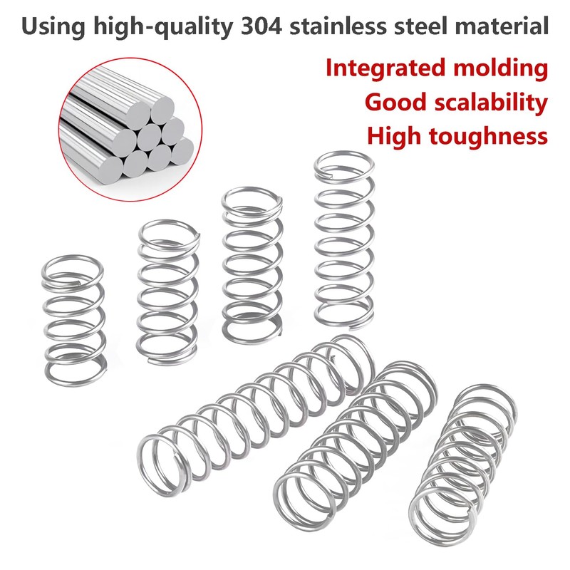Ctyjia 10 PCS Compression Spring, 304 Stainless Steel Compressed Springs,