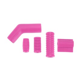 A ABSOPRO Universal Shift Pedal Shells Anti-Slip Shifter Protector Pads Rubber Pink 1 Set