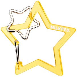 Milkfed 103212054004 Keychain NEO Neon Star Carabiner Women's, orange
