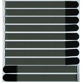 100 x 50 cm x 50 mm FUK Resealable Velcro Cable Ties Black with Metal Eyelet - Cable Velcro Tape 500 mm Reusable