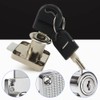 2 Sets Security Drawer Lock Furniture Lock Cylinder Zinc Alloy