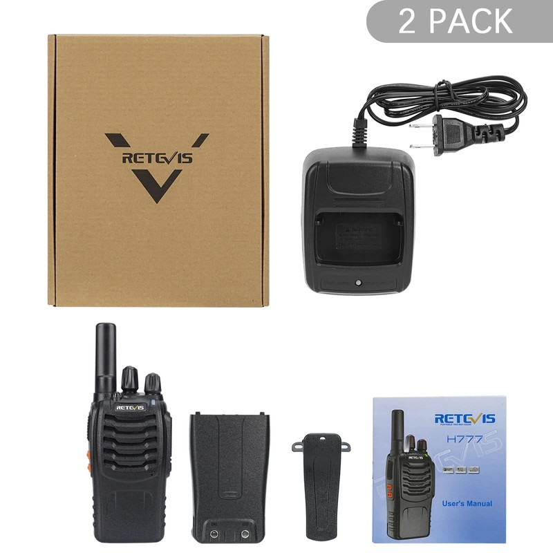 Retevis H-777 Rechargeable Walkie Talkies, Mini 2 Way Radios Long