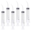 Benvo 6 Pack Disposable Dental Syringe 12ml with Curved Tip