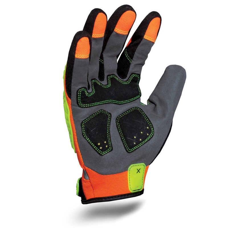 Ironclad EXO High-Visibility Impact Gloves, Small, Orange/Yellow