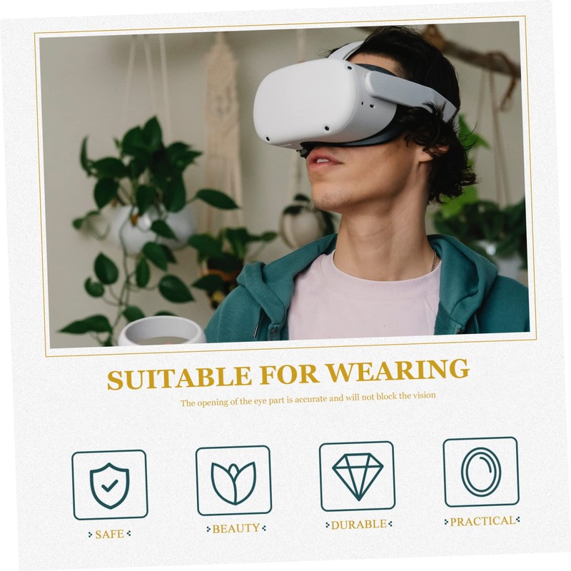 GRIRIW Adjustable Vr Eye Mask Cover Washable Quick-Drying Sweat-Resistant Padding