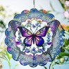 Butterfly Wind Spinners Metal Hanging Wind Spinner for Outdoor &