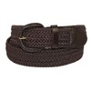 CTM Men's Elastic Braided Belt with Covered Buckle (Big &
