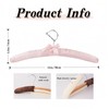 Wonafa 10 Pcs Satin Padded Hangers for Women Clothing, Sweater