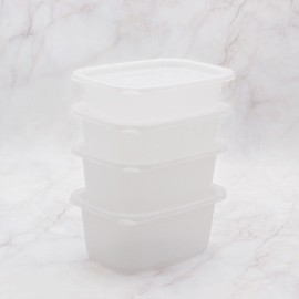Set of 50 square porridge containers (small/medium/large/extra large), porridge side dish packaged delivery, 50 square porridge containers (large) with lids / 사각죽용기 소/중/대/특대 50개세트 죽 반찬 포장배달, 사각죽용기(대) 50개_뚜껑포함