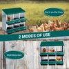 6 Hole Chicken Nesting Box, Roll-Away Egg Collection System with