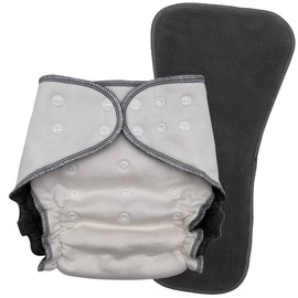 EcoAble Fitted Diaper with Insert for Big Kids, Age 6–16 | Special Needs Absorbent Briefs for Incontinence & Bedwetting (Junior 1)