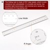 HARFINGTON Film Flexible Ruler 30cm 0.1mm Scale with R Angle
