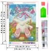 Easter Diamond Painting, 2Pcs 5D Crystal Art Kits DIY Full