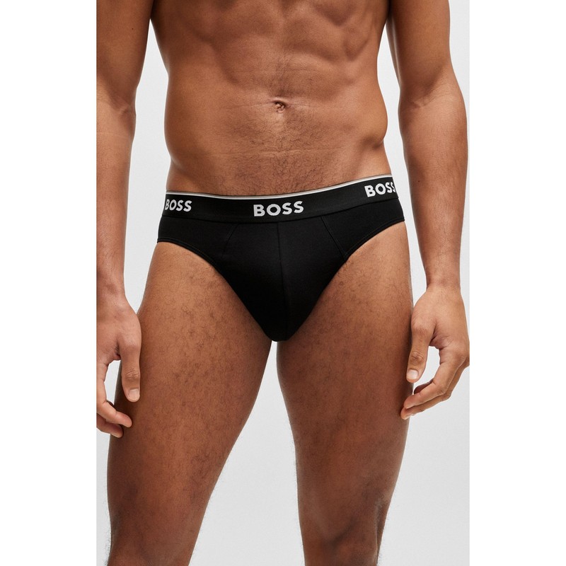 BOSS Men's Power Briefs Briefs Cotton Stretch Pack of 3,