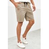 JMIERR Mens Casual Shorts - Cotton Drawstring Summer Beach Stretch