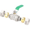 ANCIMOON 2PCS 3/4 Air Piping Fittings, Air Line Brass Ball
