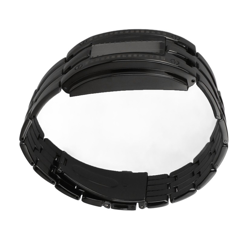 Dual Line Binary Watch Digital Blue LED Alloy Binary Fashion